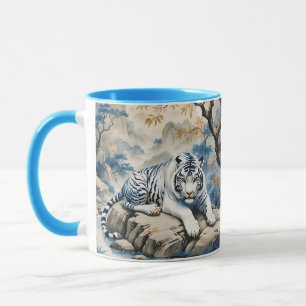 Caneca Estilo Chinês Fantasy Cute Tiger