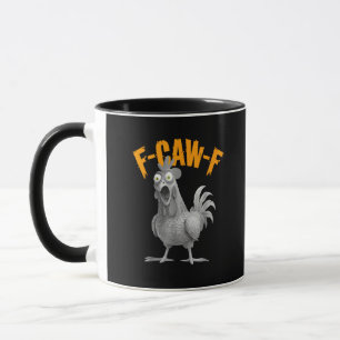 Caneca Estilo Clássico Retro Engraçado F Caw F Frango