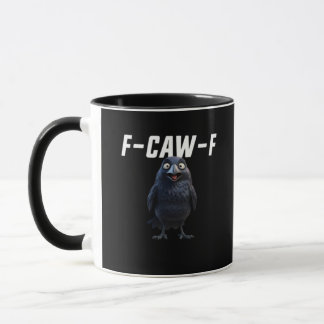 Caneca Estilo Criativo Engraçado do Corvo F Caw F