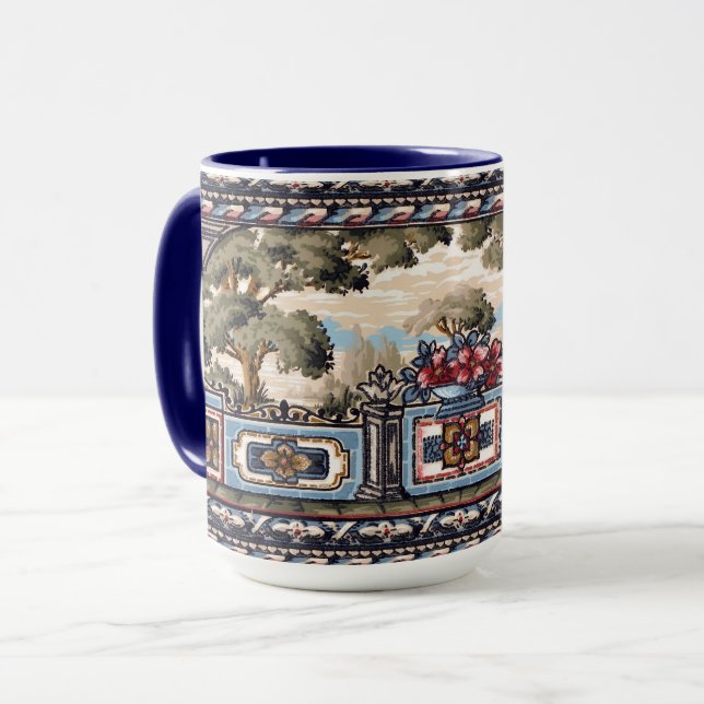 Caneca Estilo de Artes e Artesanatos Balcony Paisagem Vis (Frente Esquerda)