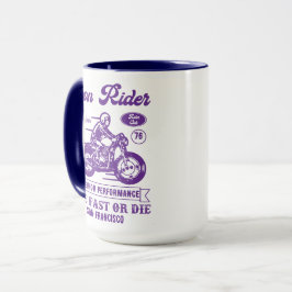 Caneca Estilo de Clube de Motociclista Iron Rider