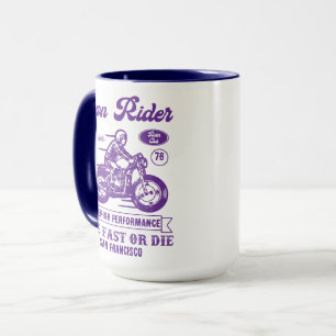 Caneca Estilo de Clube de Motociclista Iron Rider