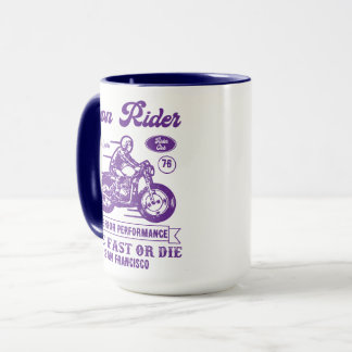 Caneca Estilo de Clube de Motociclista Iron Rider