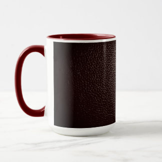 Caneca Estilo de couro na cor do vinho