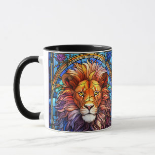 Caneca Estilo de Tiffany, Lion Majestésico
