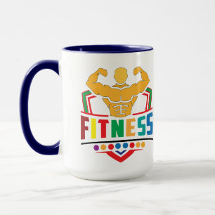 Caneca Estilo de Vida Fitness – Treine Duro Permaneça For