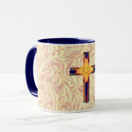 Caneca Estilo de Vintage - Coragem Colorida Faith Cross M