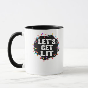 Caneca Estilo de Vintagem Clássica do vamos Get Lit
