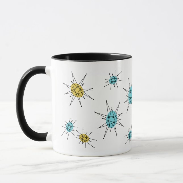 Caneca Estilo moderno do meio século, Starburst atômico (Esquerda)
