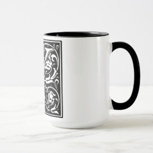 Caneca Estilo Renascentista Alfabeto Letra Y em Mug