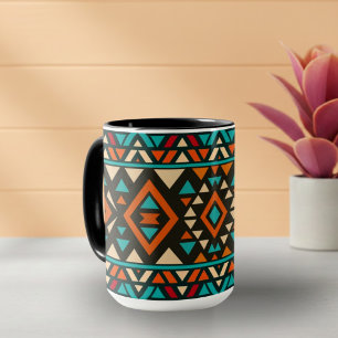 Caneca Estilo sudoeste geométrico moderno