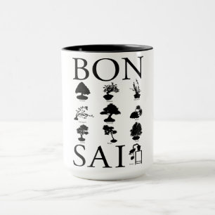 Caneca Estilos Básicos da Árvore Bonsai