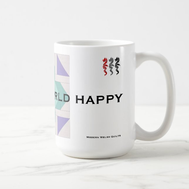 Caneca Estofe o mundo feliz (Direita)