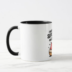 Caneca Estou aqui por Sufganiyot e Matcha Hanukkah judeu