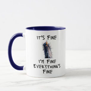 Caneca Estou bem, está tudo bem.