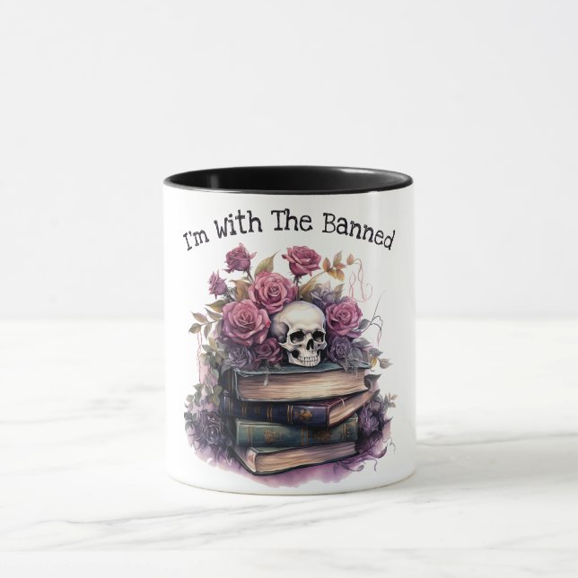 Caneca Estou Com Os Banidos, Amante De Livros (Centro)