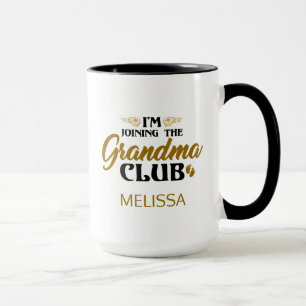 Caneca Estou Entrando no Clube da Vovó Revelação do Bebê