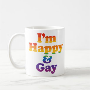 Caneca “Estou Feliz e Gay” – Xícara de Caféfé Orgu