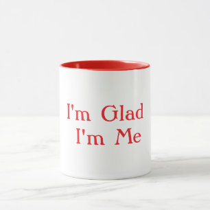 Caneca Estou feliz por ser eu mesmo branco