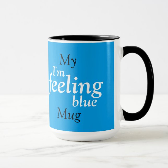 Caneca Estou me sentindo azul (Direita)