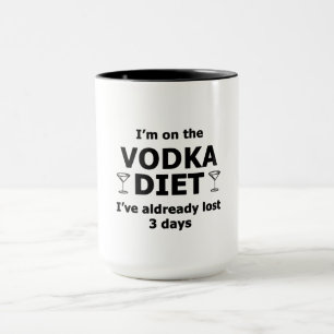 Caneca Estou Na Dieta De Vodka