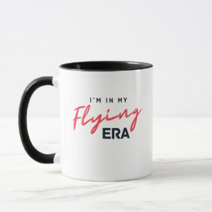 Caneca Estou na minha era voadora, voando, Viagem, aventu