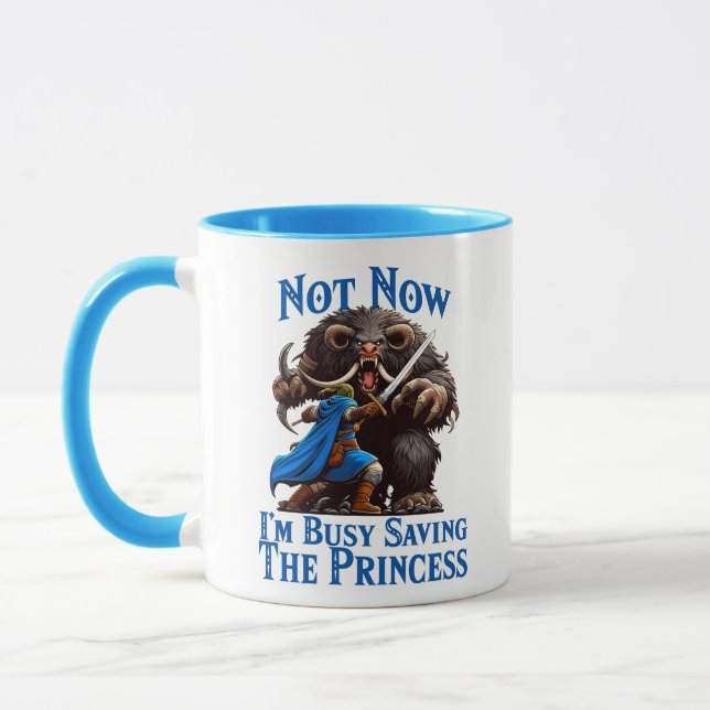 Caneca Estou ocupado salvando a princesa (Esquerda)
