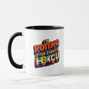 Caneca Estou Raiz Para Cada HBCU - Faculdade Negra Negra