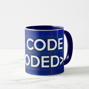 Caneca ESTOU SEDENTO DE CÓDIGO Computador