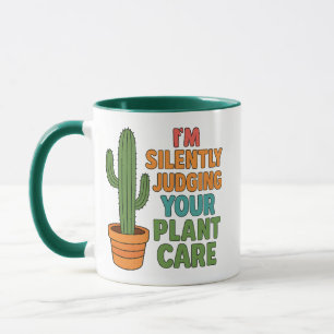 Caneca Estou Silenciosamente Julgando o Seu Cuidado com a