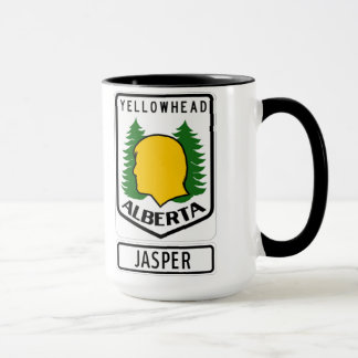 Caneca Estrada de Yellowhead - jaspe, Alberta