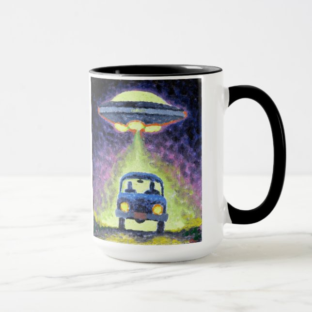 Caneca estrangeira do escritório da abducção do (Direita)