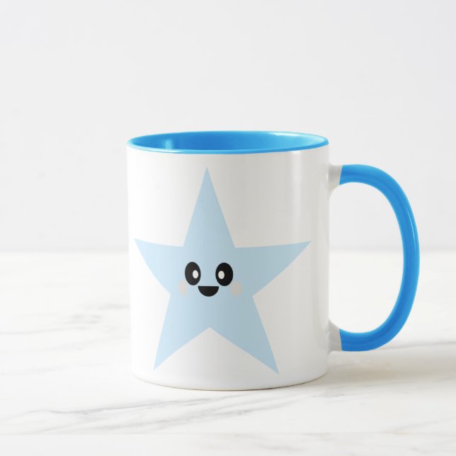 CANECA ESTRELA AZUL KAWAII (Direita)