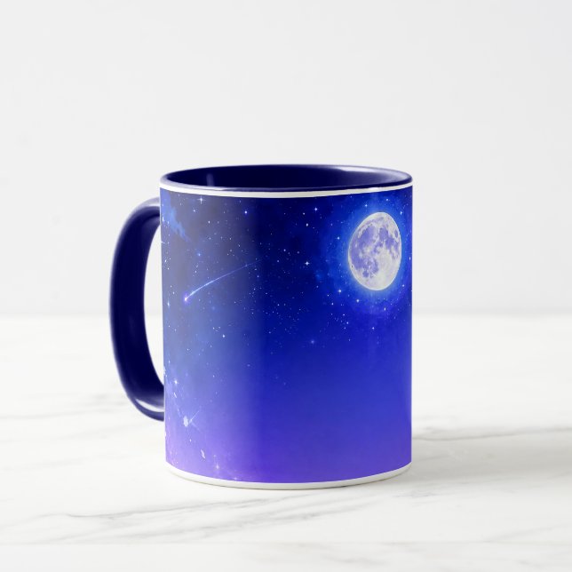 Caneca Estrela Cadente ao Luar (Frente Esquerda)