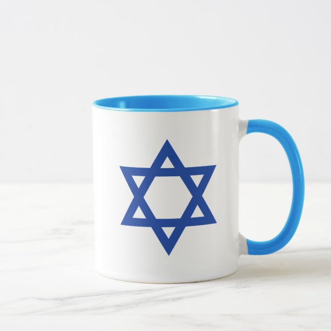 Caneca Estrela de David azul (Direita)