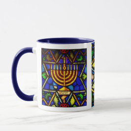 CANECA ESTRELA DE DAVID E MENORAH