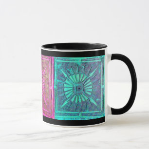Caneca ESTRELA DE MANHÃ.cor-de-rosa,azul-aqua,cor-de-rosa