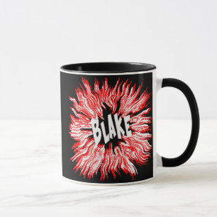 Caneca Estrela de nome Blake em Vermelho