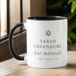 Caneca Estrela Elegante Moderna Simples de David Bat Mitz<br><div class="desc">Design é composto por tipografia sans serif e por tipografia cursiva de escrita lúdica sobre um fundo simples. Disponível aqui: http://www.zazzle.com/store/selectpartysupplies</div>