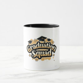 Caneca Estrelas de Bonés de Graduação Negros