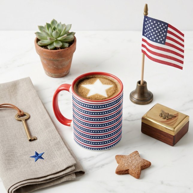 caneca estrelas e listras americanas (Criador carregado)