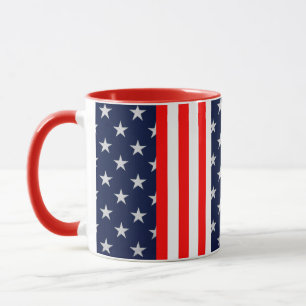 Caneca Estrelas e Stripes Americanas de Dois Toneladas