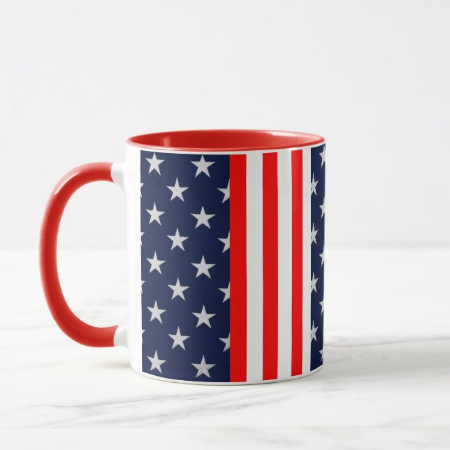 Caneca Estrelas e Stripes Americanas de Dois Toneladas (Esquerda)