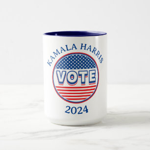 Caneca Estrelas e Stripes Votam EUA - Eleição