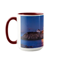 Estrelas sobre o Farol de Nubble no Maine