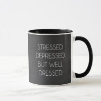 Estressado deprimido mas bem vestido