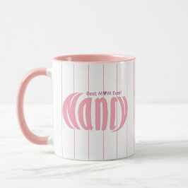 Caneca Estrias de Rosas claro de "Nancy" Personalizadas,