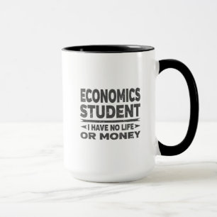 Caneca Estudantes da Faculdade de Economia Sem Vida ou Di