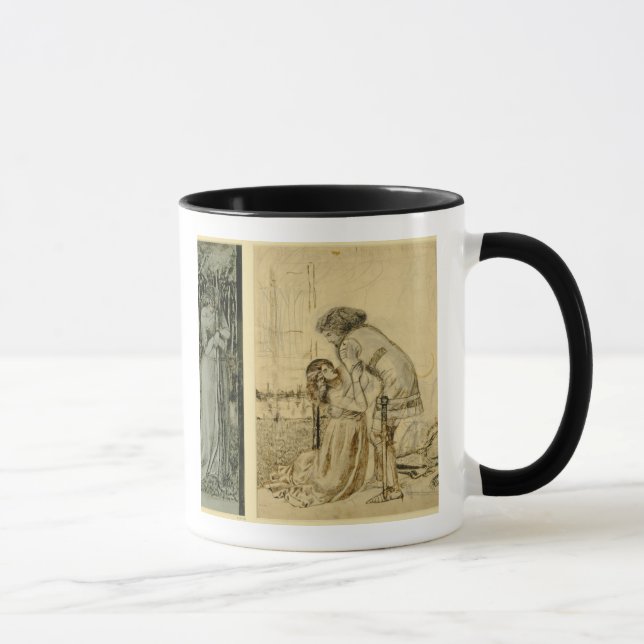 Caneca Estude para os painéis pintados no táxi de St (Direita)