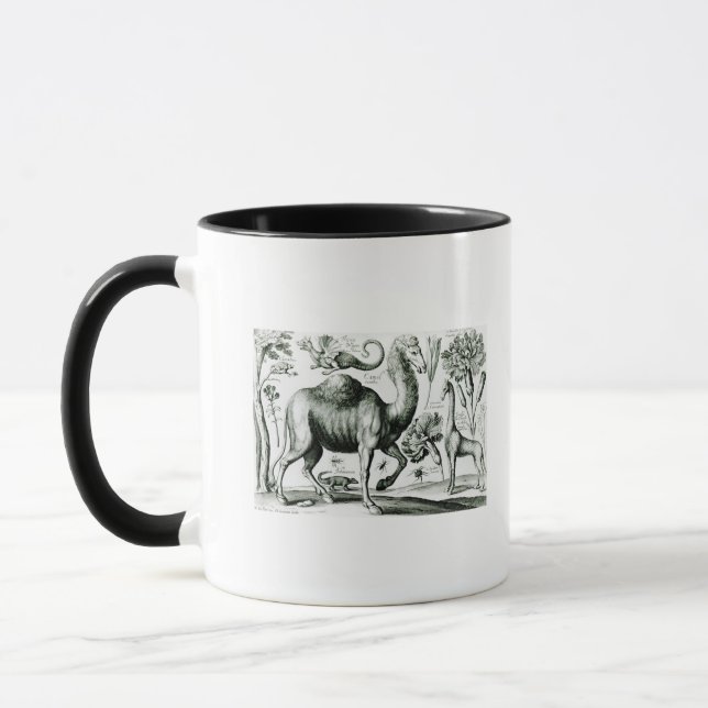 Caneca Estudo dos animais e das flores, gravado (Esquerda)